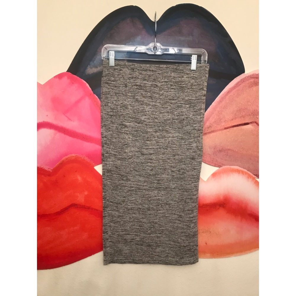 Gray Bodycon Skirt